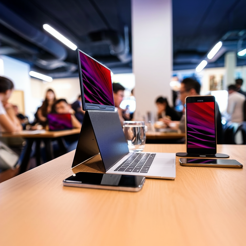 HopTop | Portable Monitor with Vertical Stand by Deskify